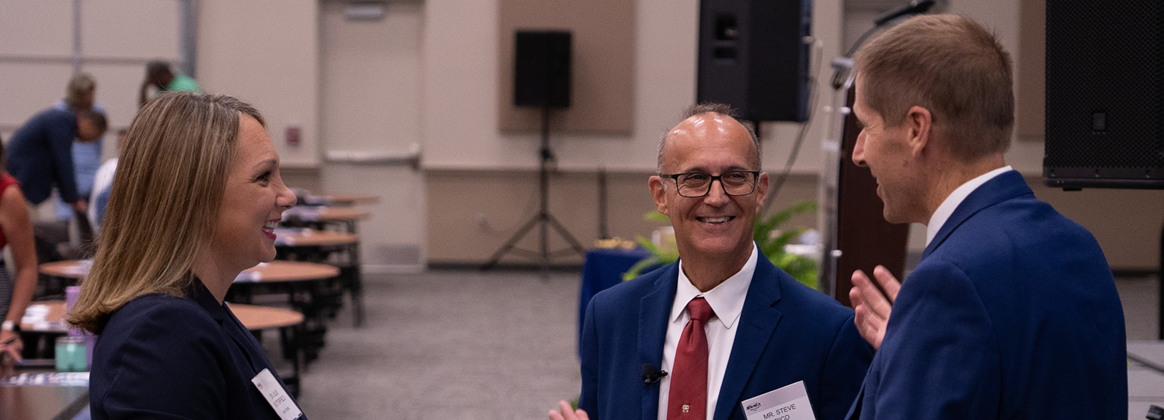 NSWC Crane employees meet during its annual Strategic Business Communications Meeting.